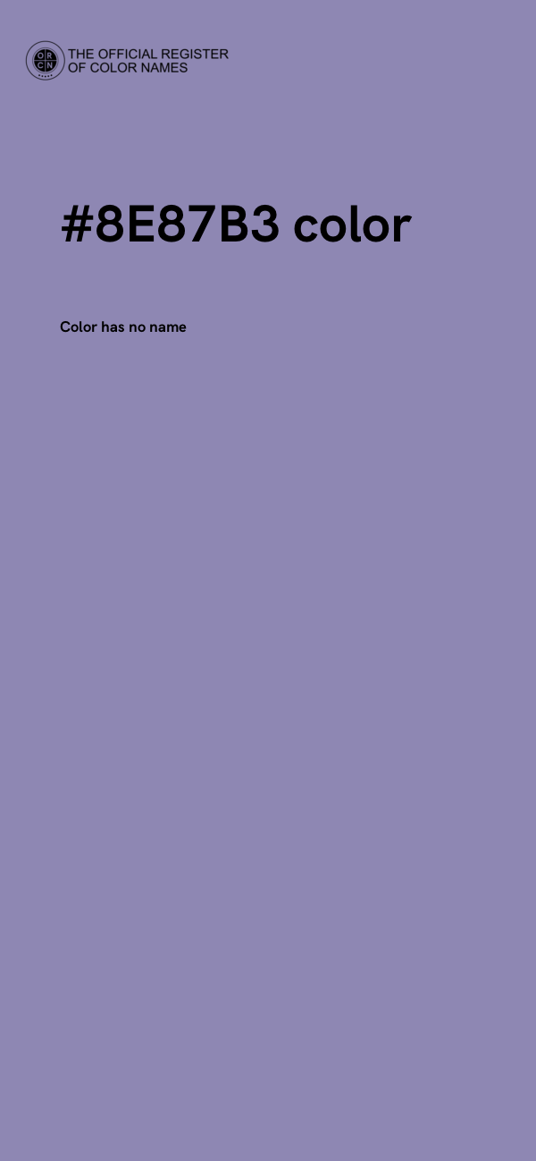 #8E87B3 color image