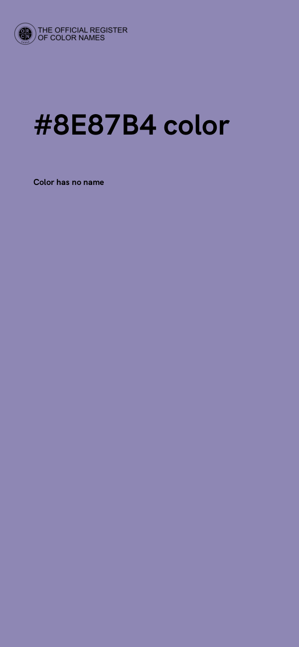 #8E87B4 color image