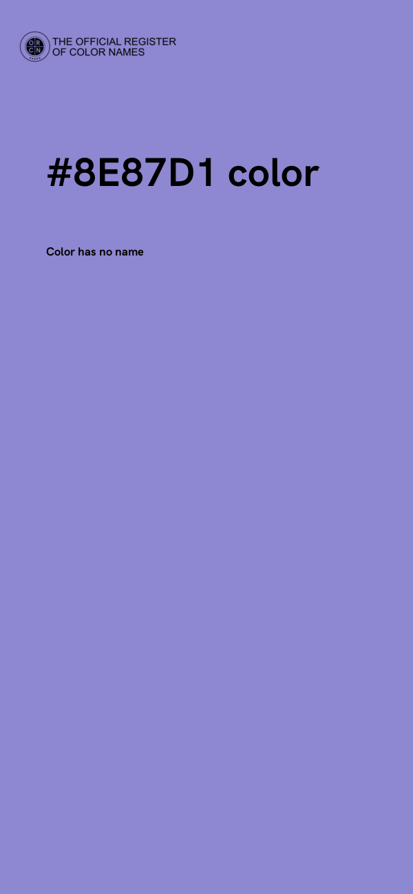 #8E87D1 color image