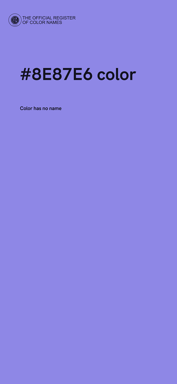 #8E87E6 color image