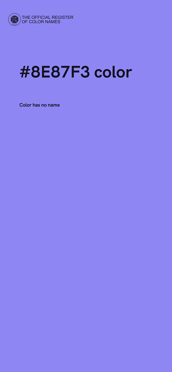 #8E87F3 color image