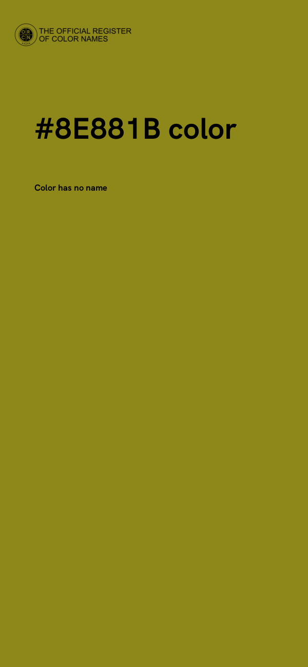 #8E881B color image