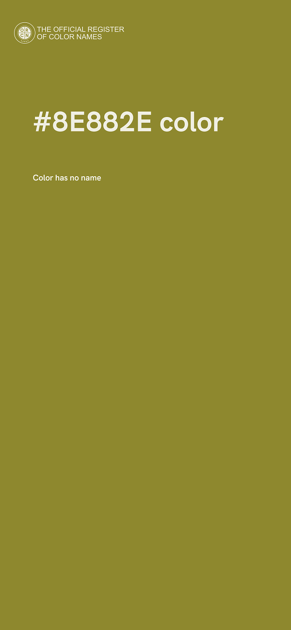 #8E882E color image