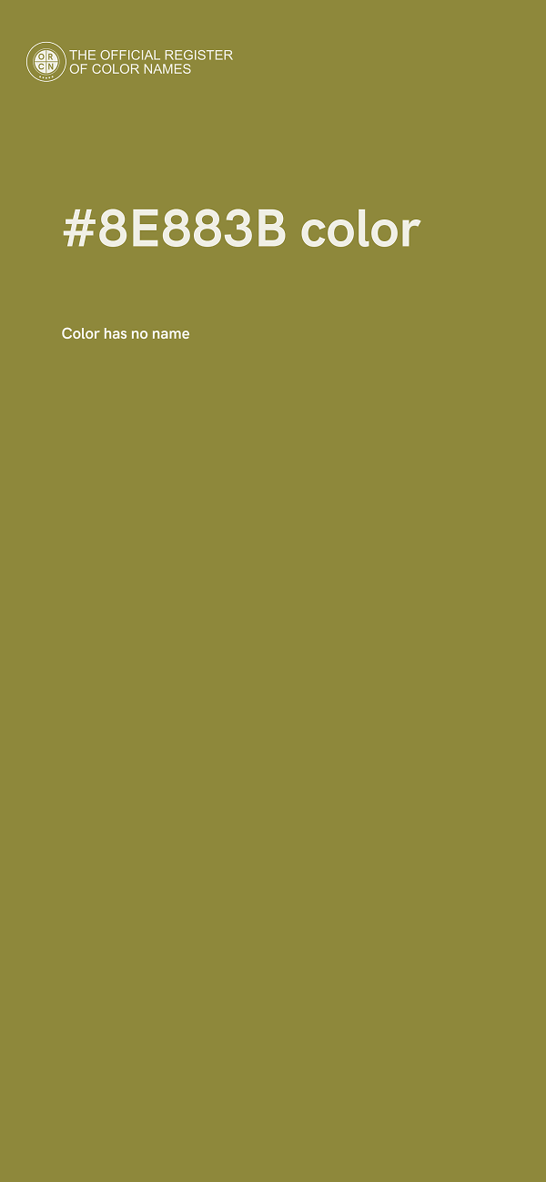 #8E883B color image