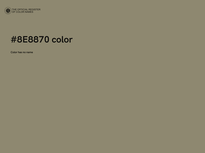 #8E8870 color image