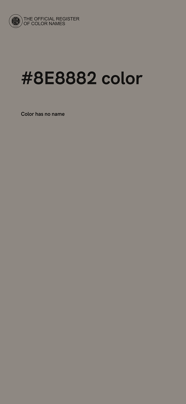 #8E8882 color image