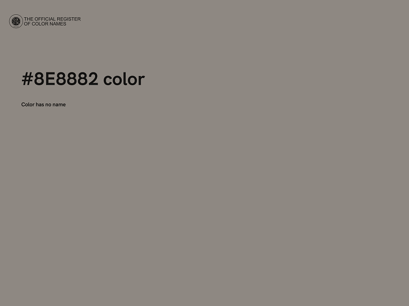#8E8882 color image