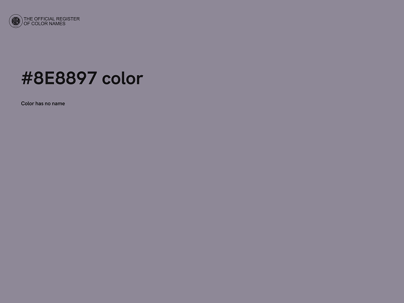 #8E8897 color image