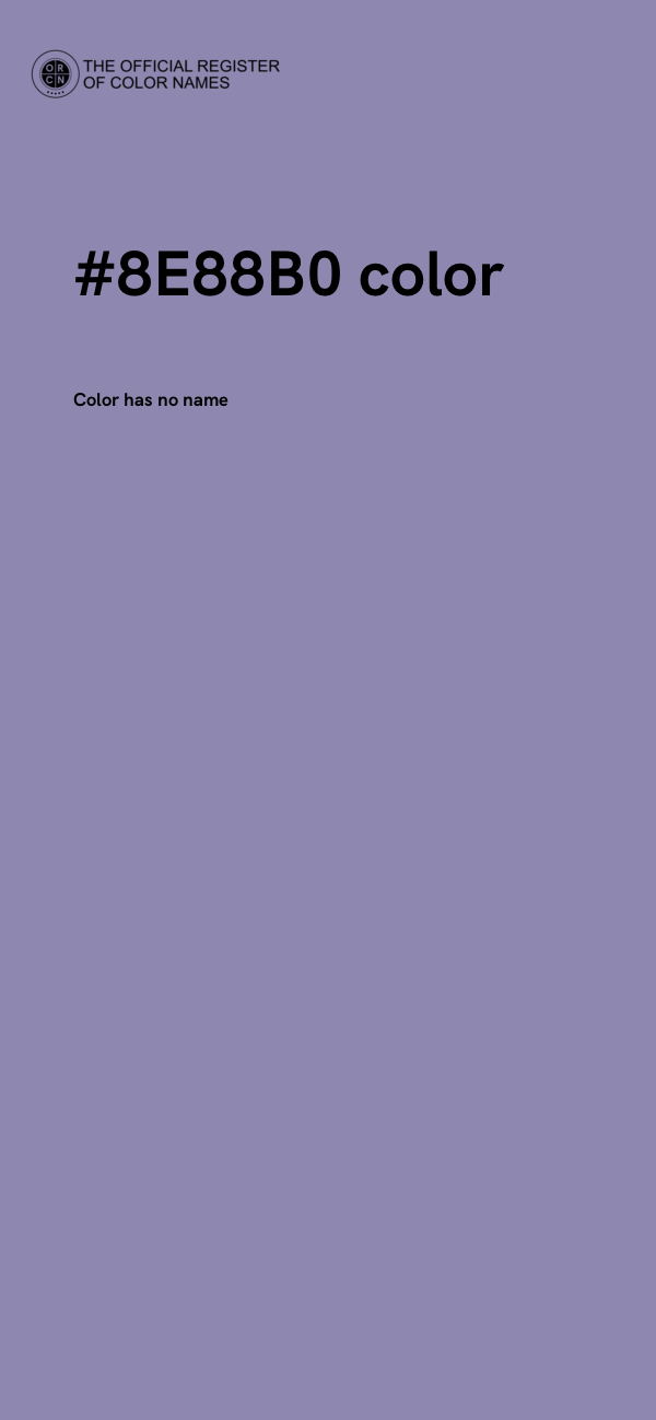 #8E88B0 color image