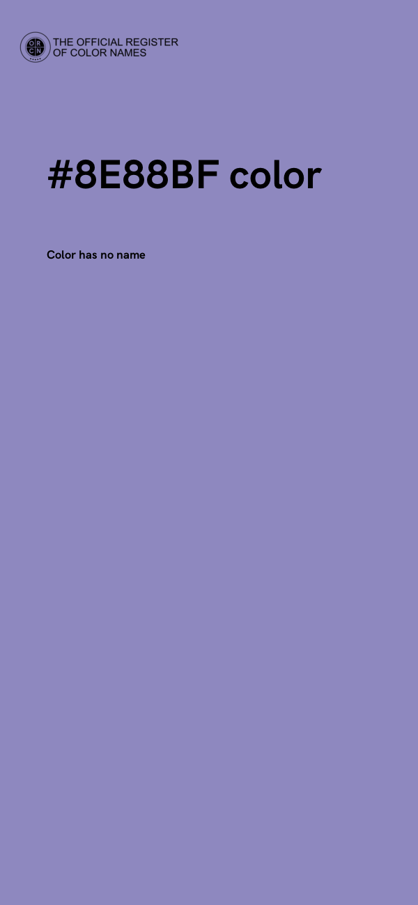 #8E88BF color image