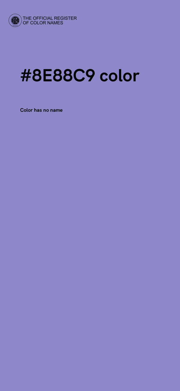 #8E88C9 color image