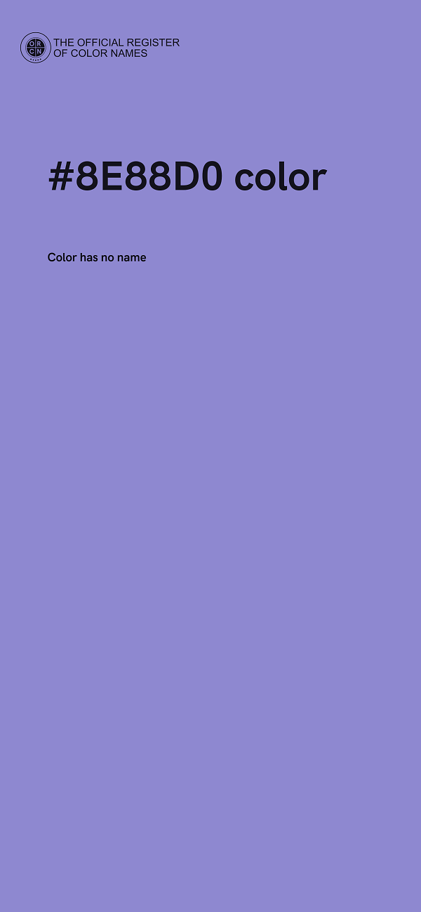#8E88D0 color image