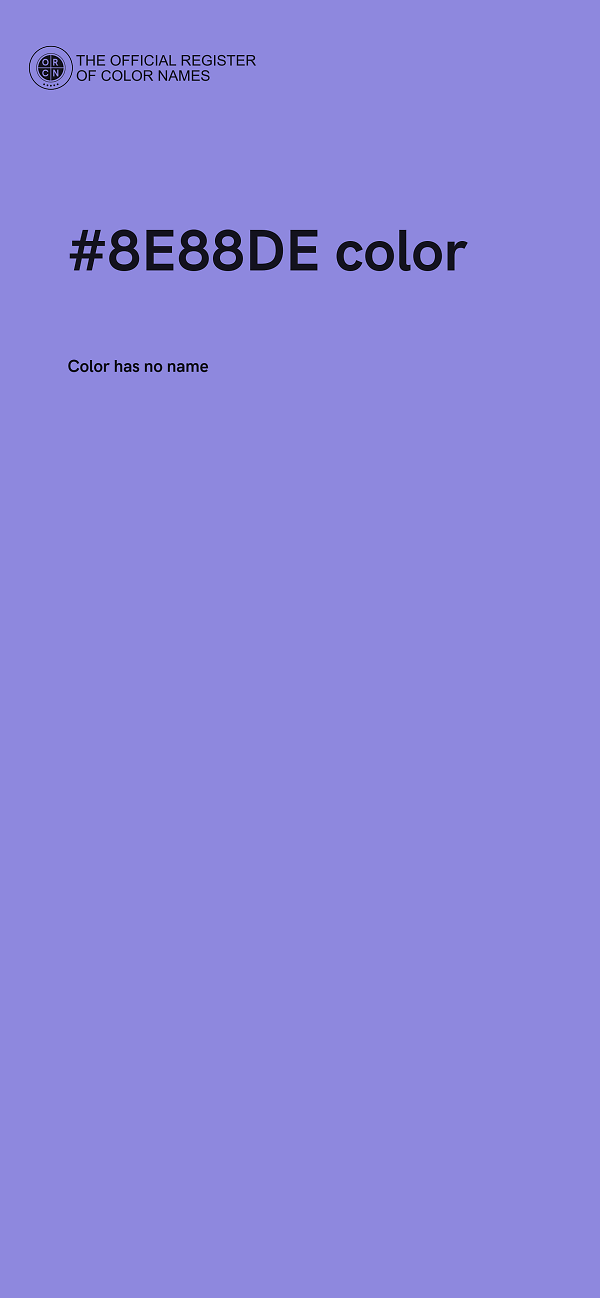 #8E88DE color image