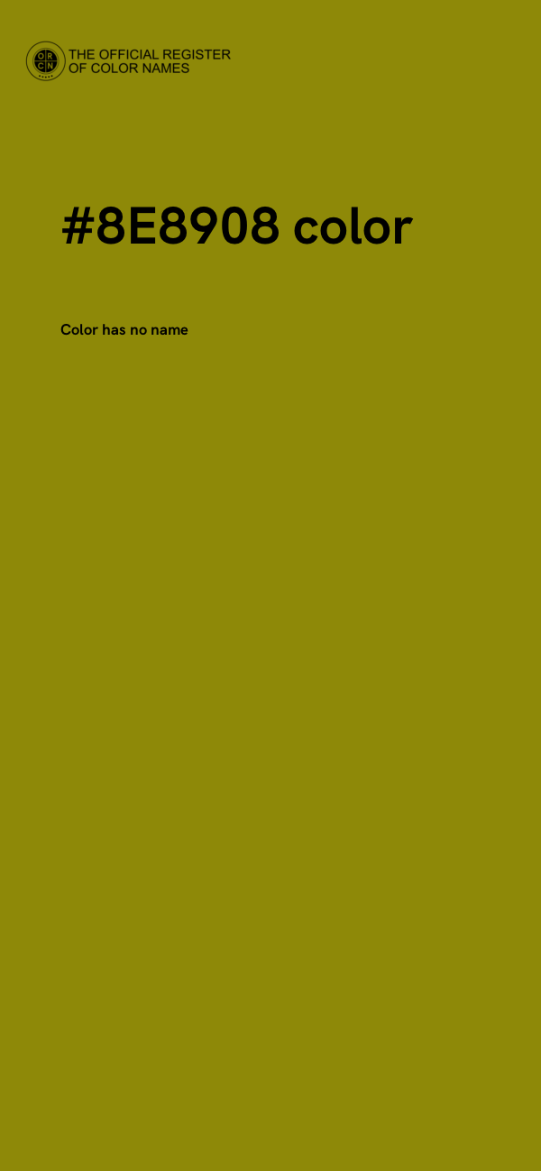 #8E8908 color image