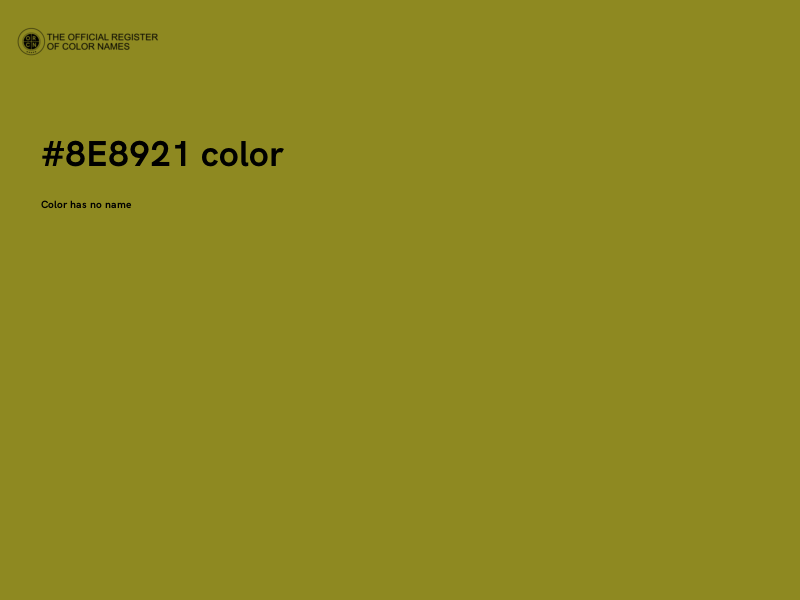 #8E8921 color image