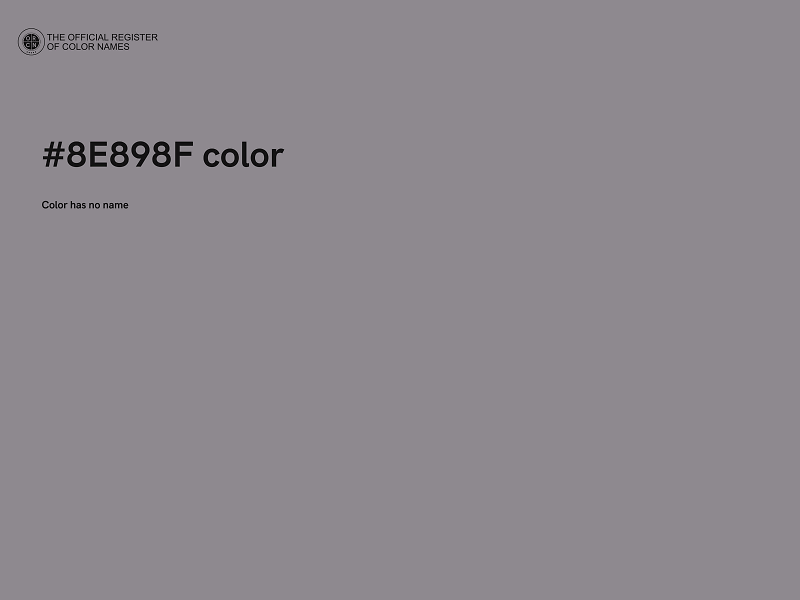 #8E898F color image