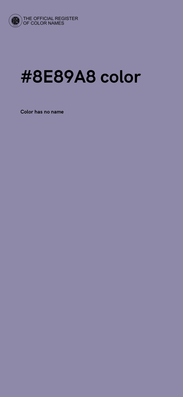#8E89A8 color image