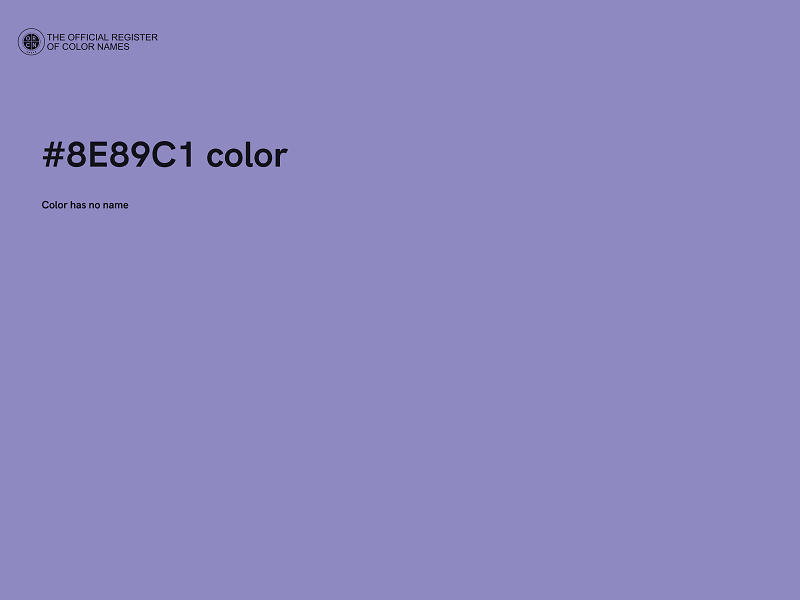 #8E89C1 color image