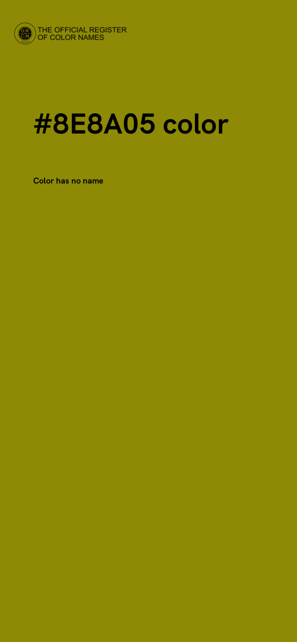 #8E8A05 color image