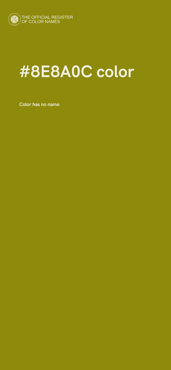 #8E8A0C color image