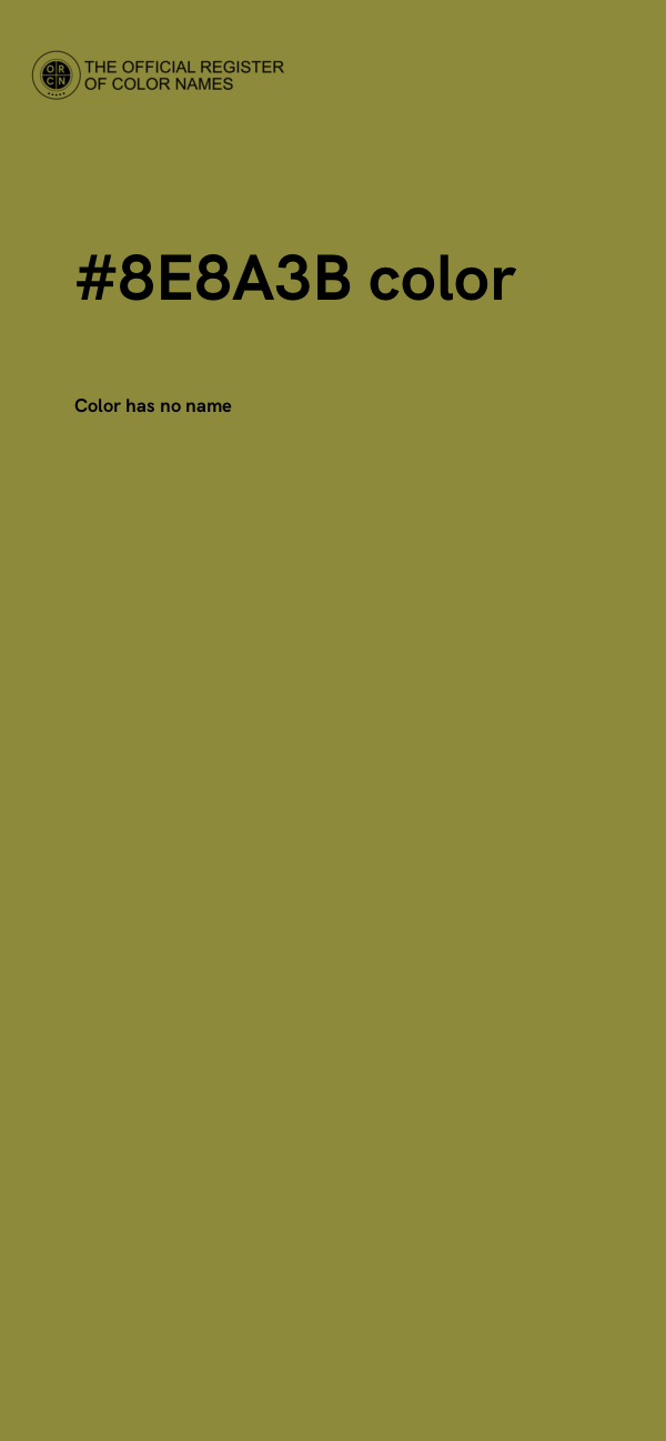 #8E8A3B color image