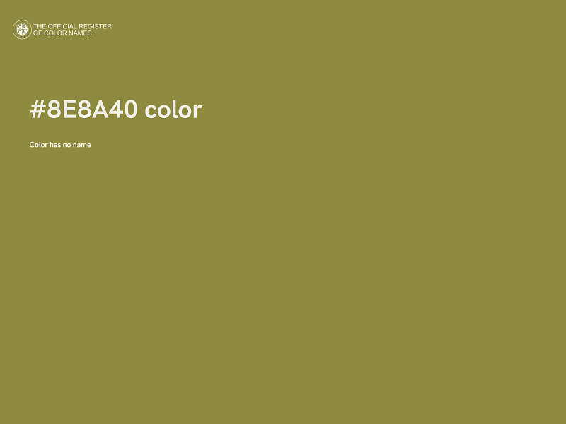 #8E8A40 color image