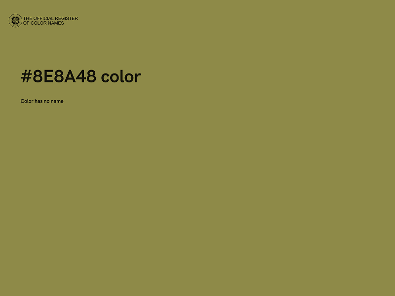 #8E8A48 color image