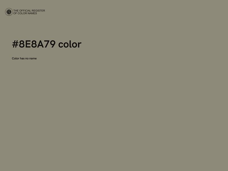 #8E8A79 color image