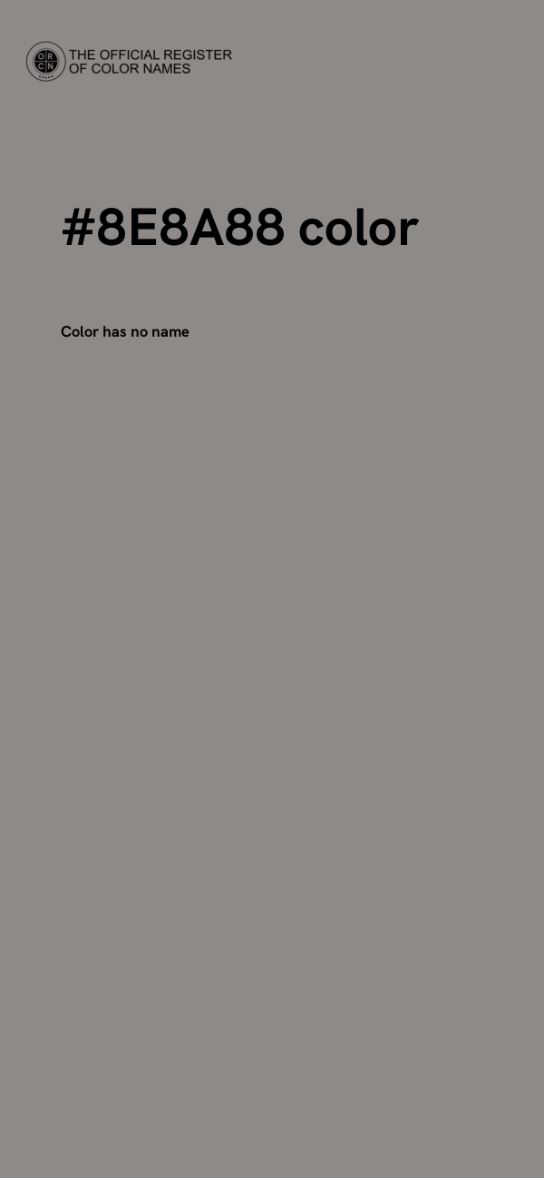 #8E8A88 color image