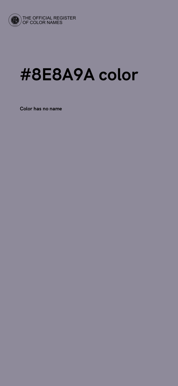 #8E8A9A color image