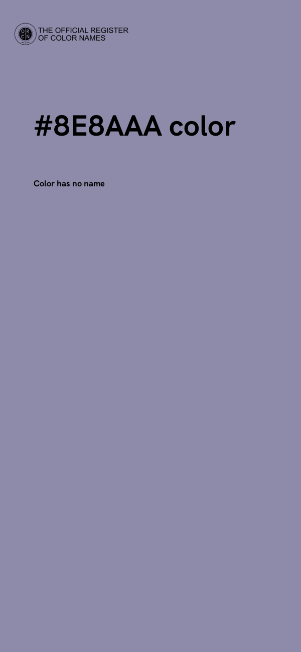 #8E8AAA color image