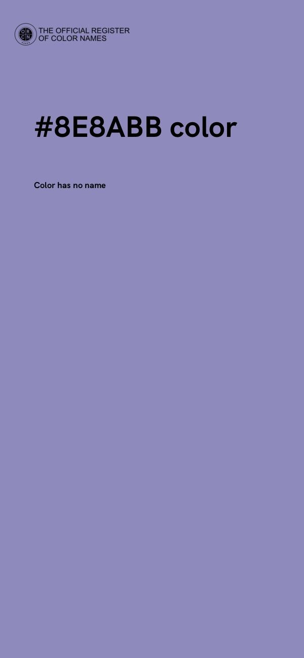 #8E8ABB color image