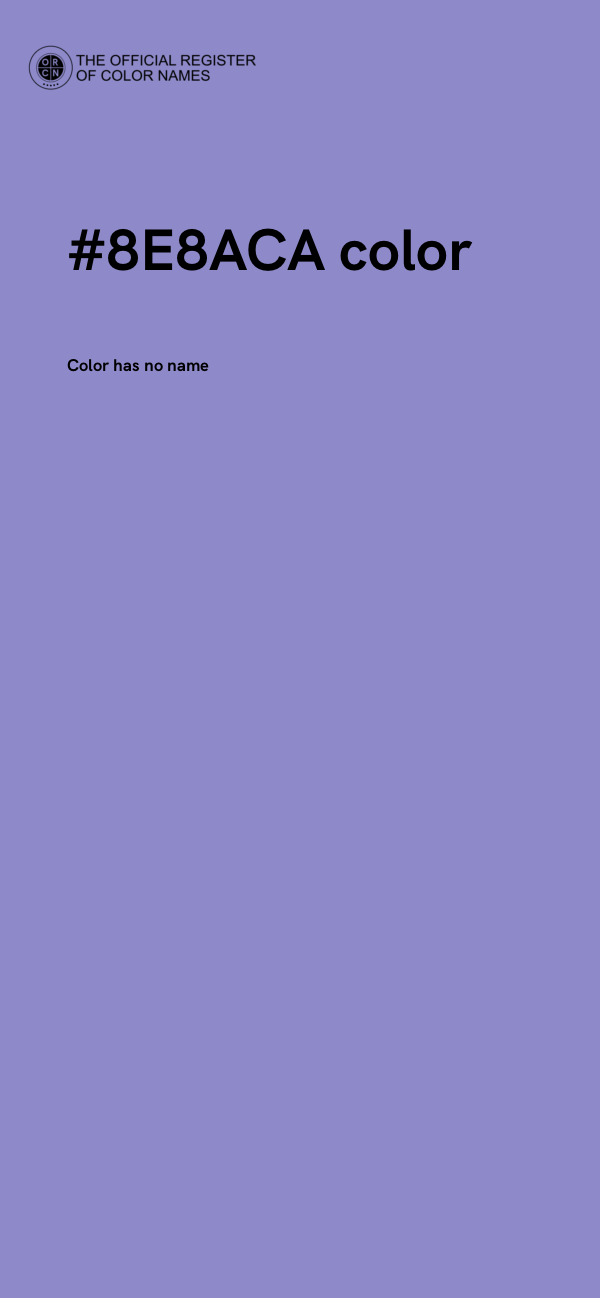 #8E8ACA color image