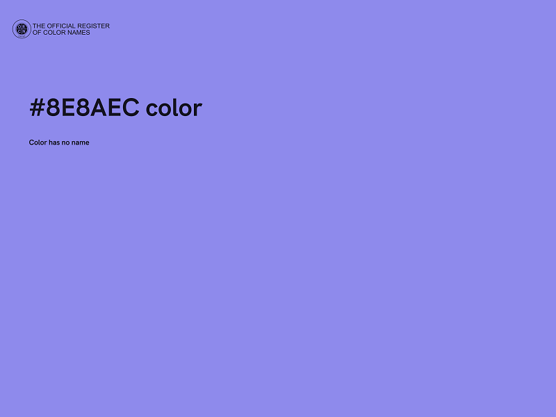 #8E8AEC color image