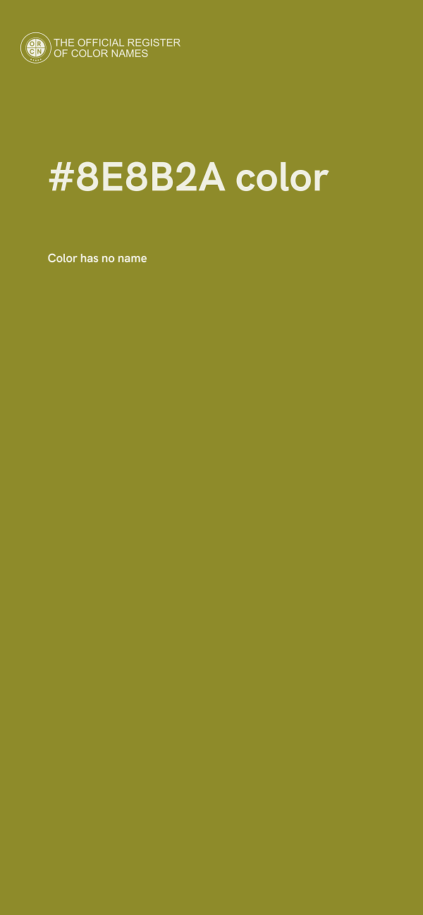 #8E8B2A color image