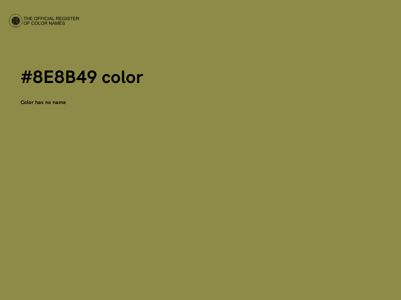 #8E8B49 color image