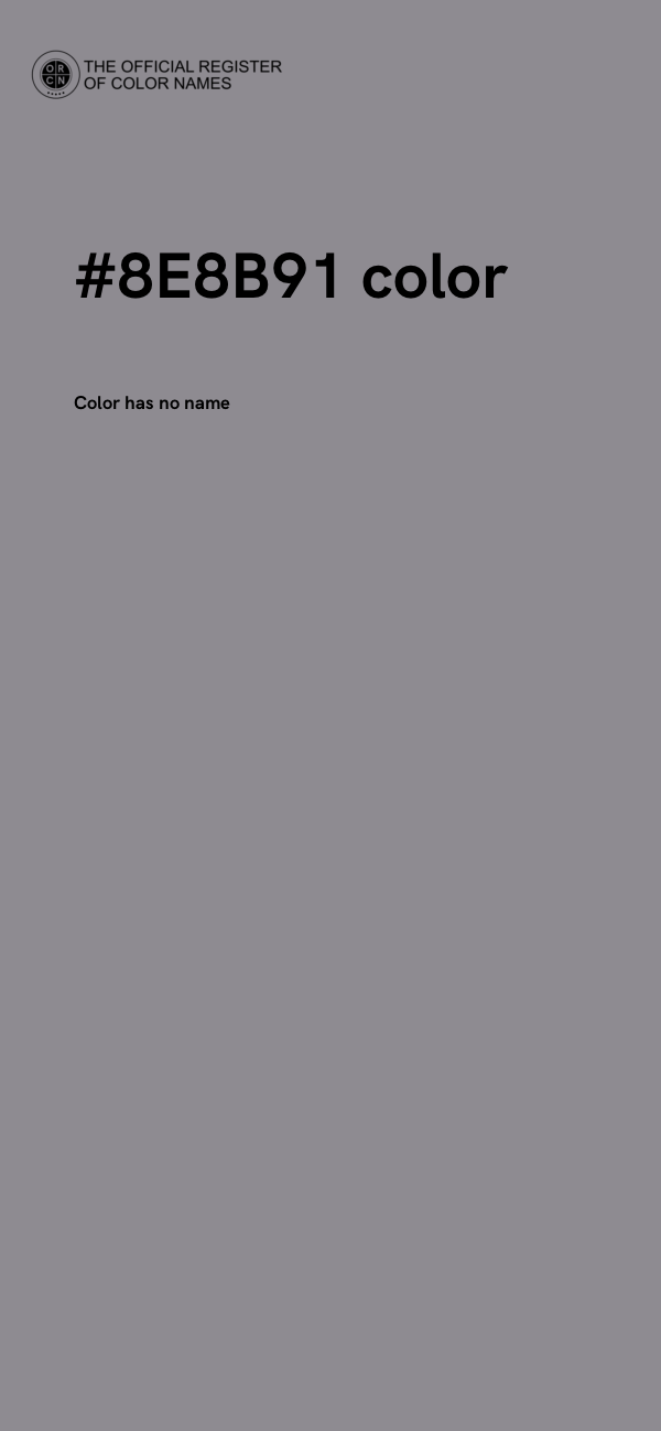 #8E8B91 color image