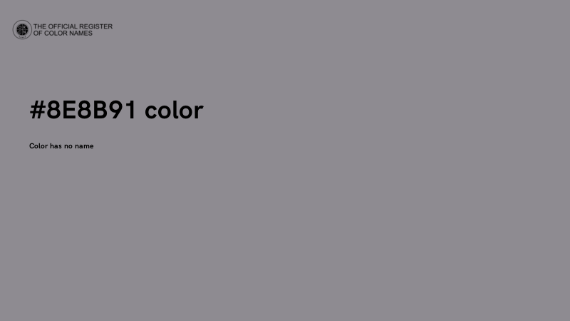 #8E8B91 color image