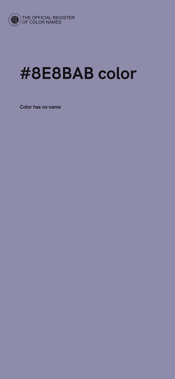 #8E8BAB color image