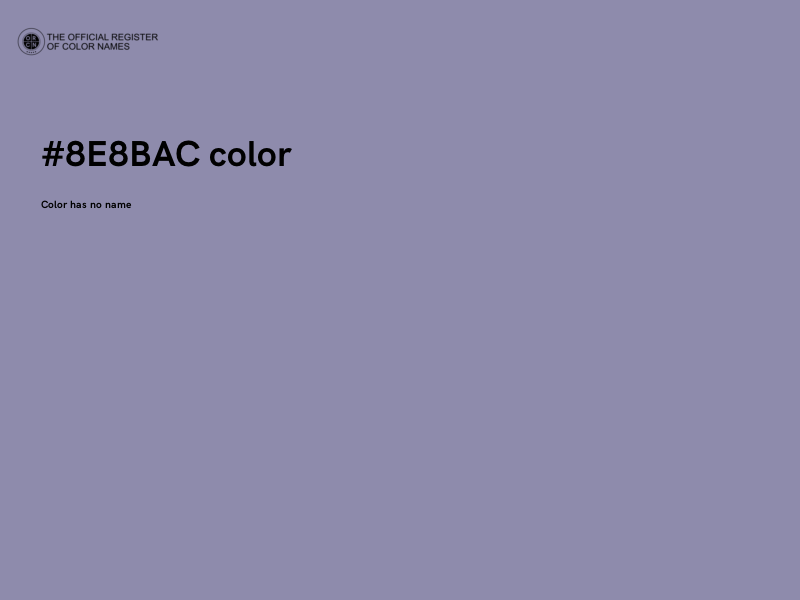 #8E8BAC color image