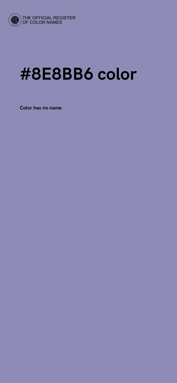 #8E8BB6 color image