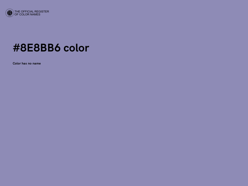 #8E8BB6 color image