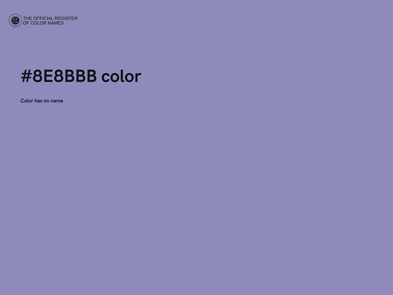 #8E8BBB color image