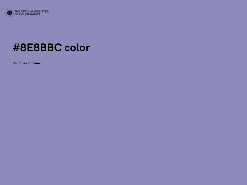 #8E8BBC color image