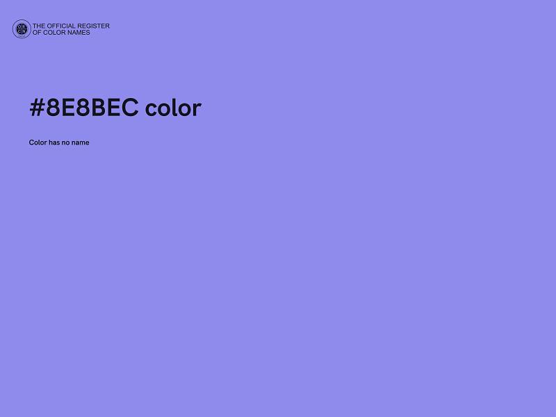 #8E8BEC color image