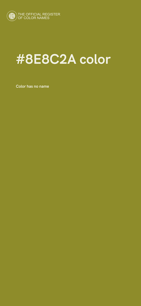 #8E8C2A color image