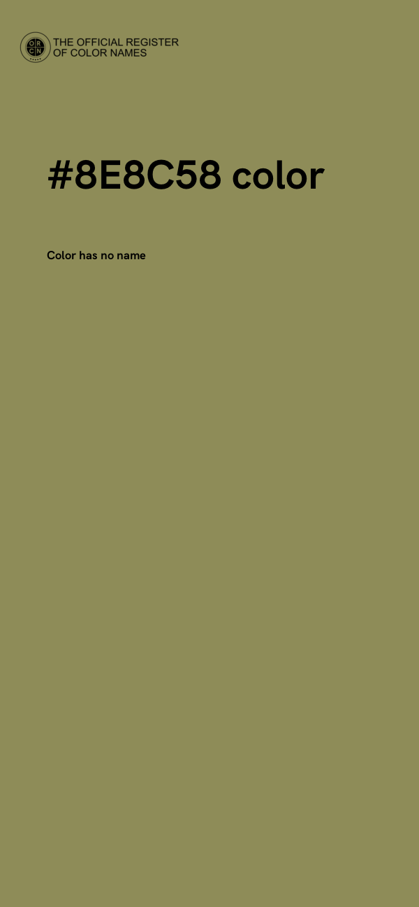 #8E8C58 color image