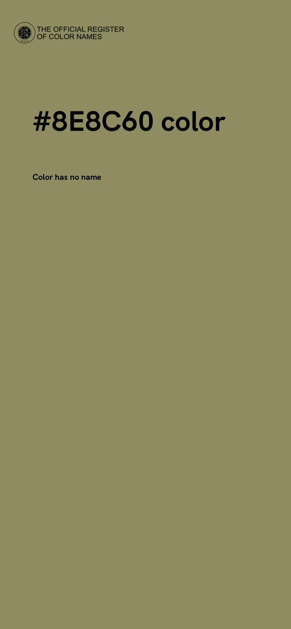 #8E8C60 color image