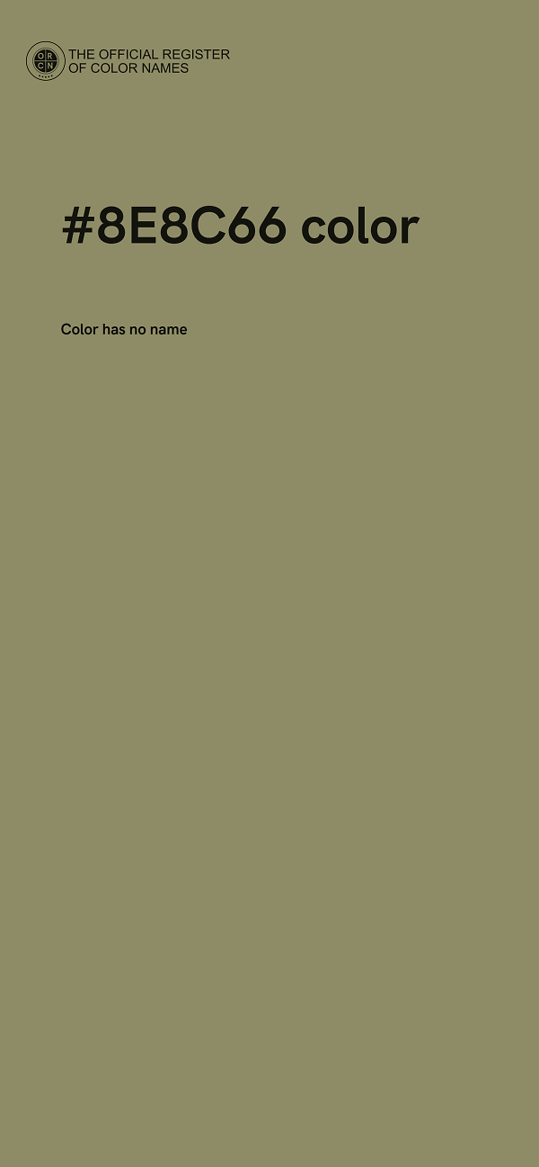 #8E8C66 color image