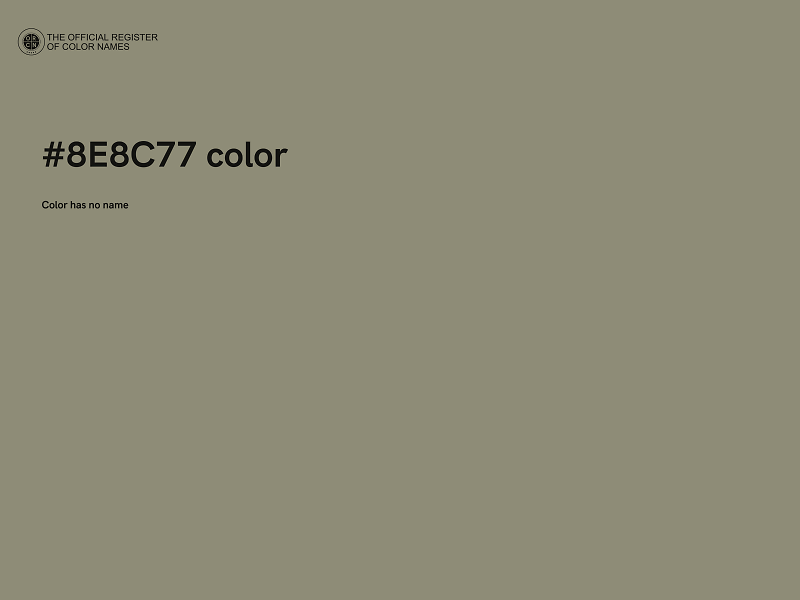 #8E8C77 color image